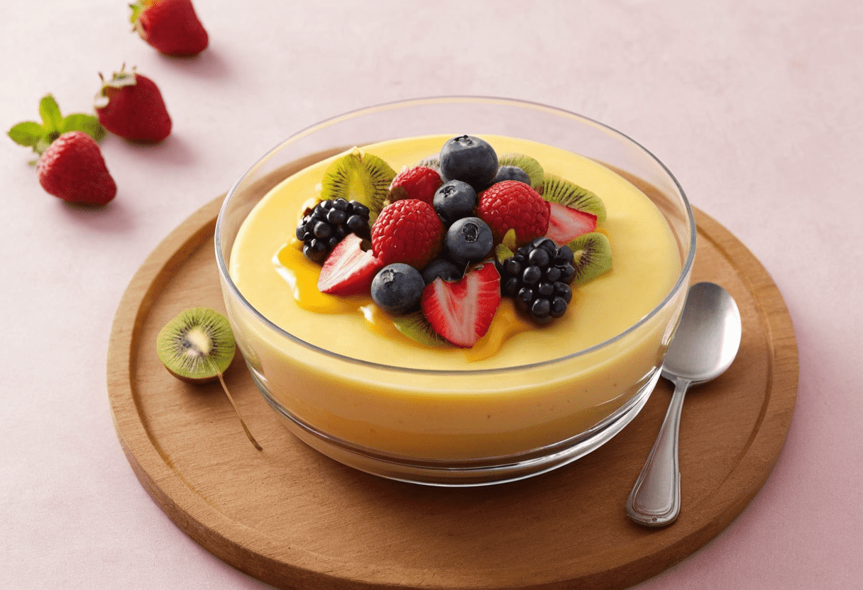 Fruit custard recipe